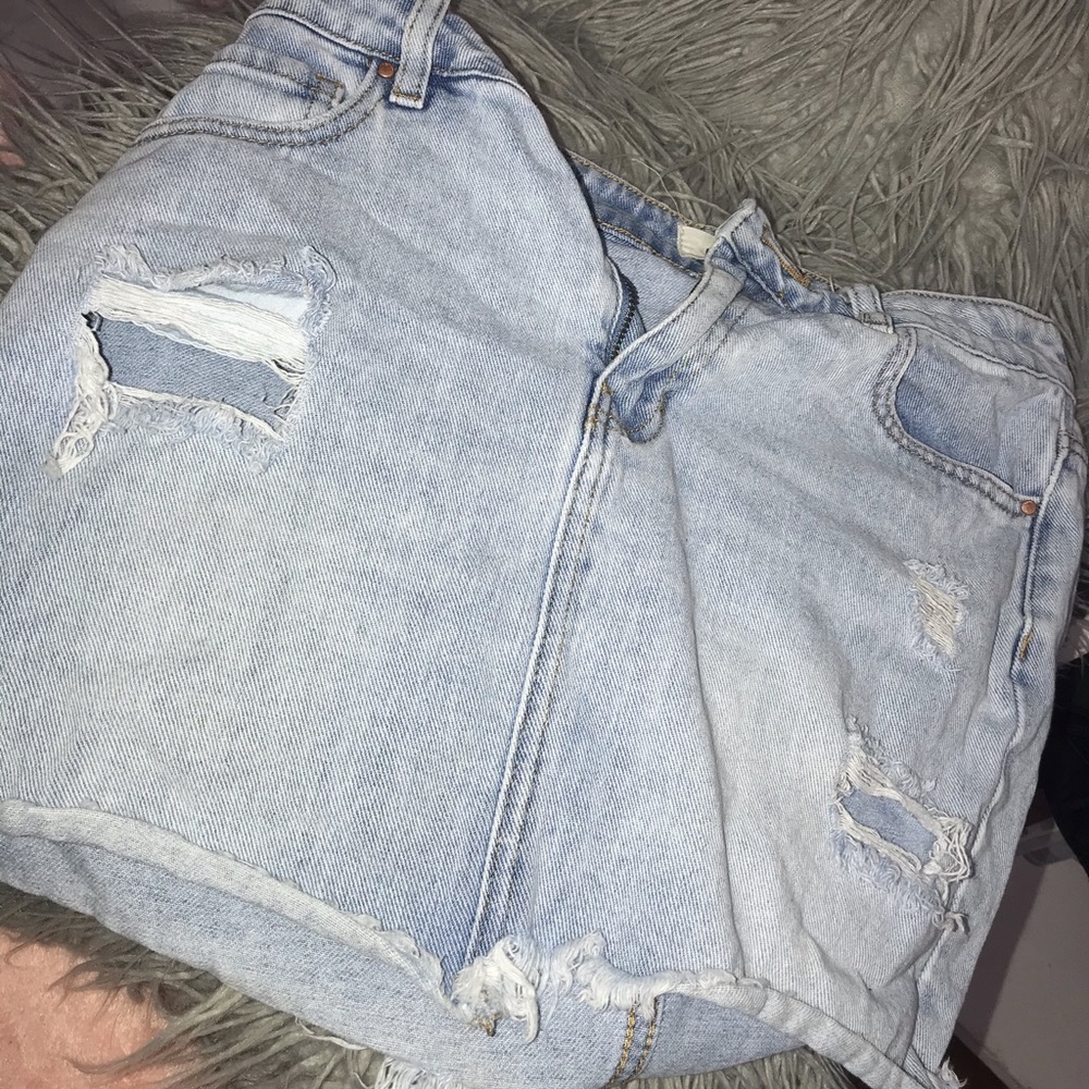 Jean light washed skirt